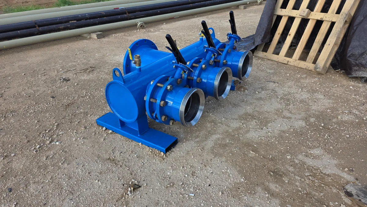 Pump / manifold assembly ready for delivery