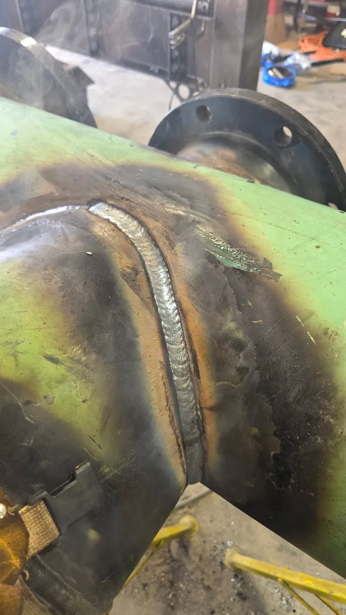Weld bead on high-demand piping